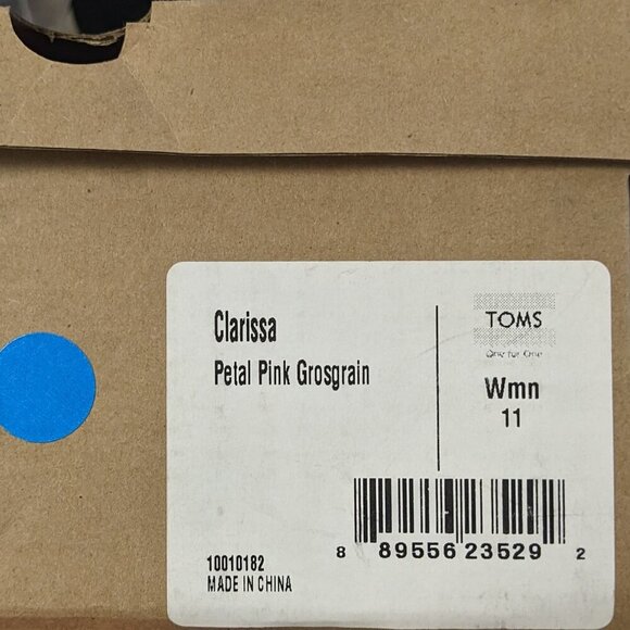 🆕 Toms Women's Pink Wedge Sandals New In Box 11 Wide - Picture 6 of 6